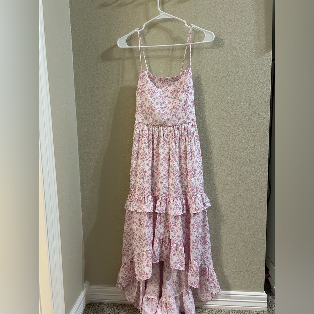 Floral Pink Maxi Dress